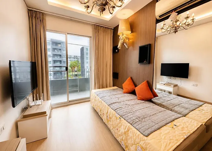 아파트호텔 Lounge Pool & Gym Near Bts Punawitti 방콕